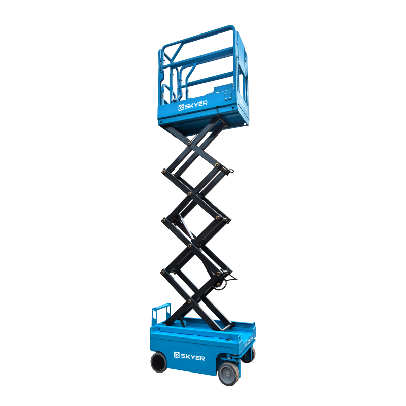 Самоходный ножничный подъемник SKYER PL0624 с выдвижной платформой (узкая база)
