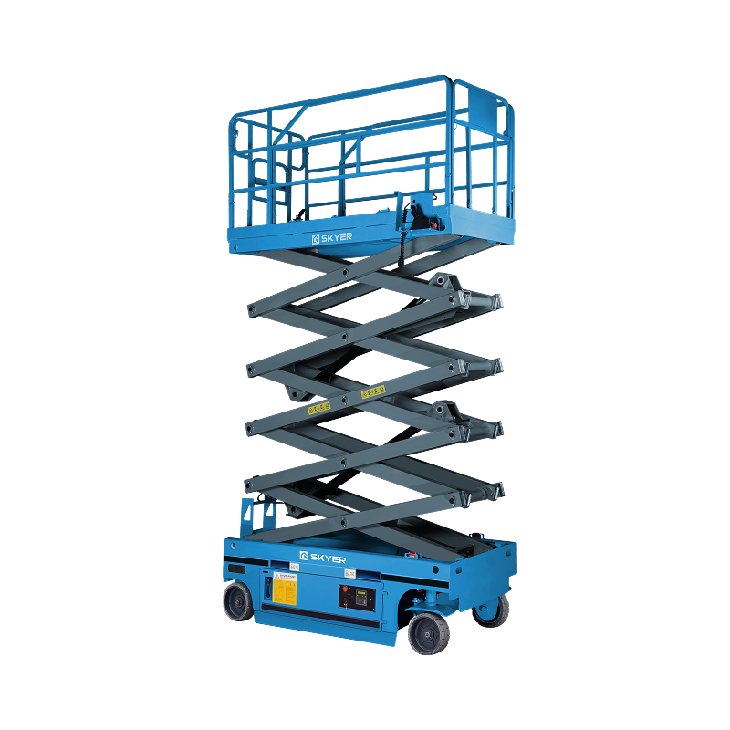 Самоходный ножничный подъемник с выдвижной платформой SKYER PL1435-LiM2
